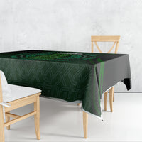Beer Cup Pattern And Celtic Circle Green Tablecloth - Wonder Print Shop
