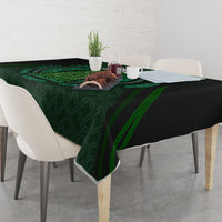 Beer Cup Pattern And Celtic Circle Green Tablecloth - Wonder Print Shop