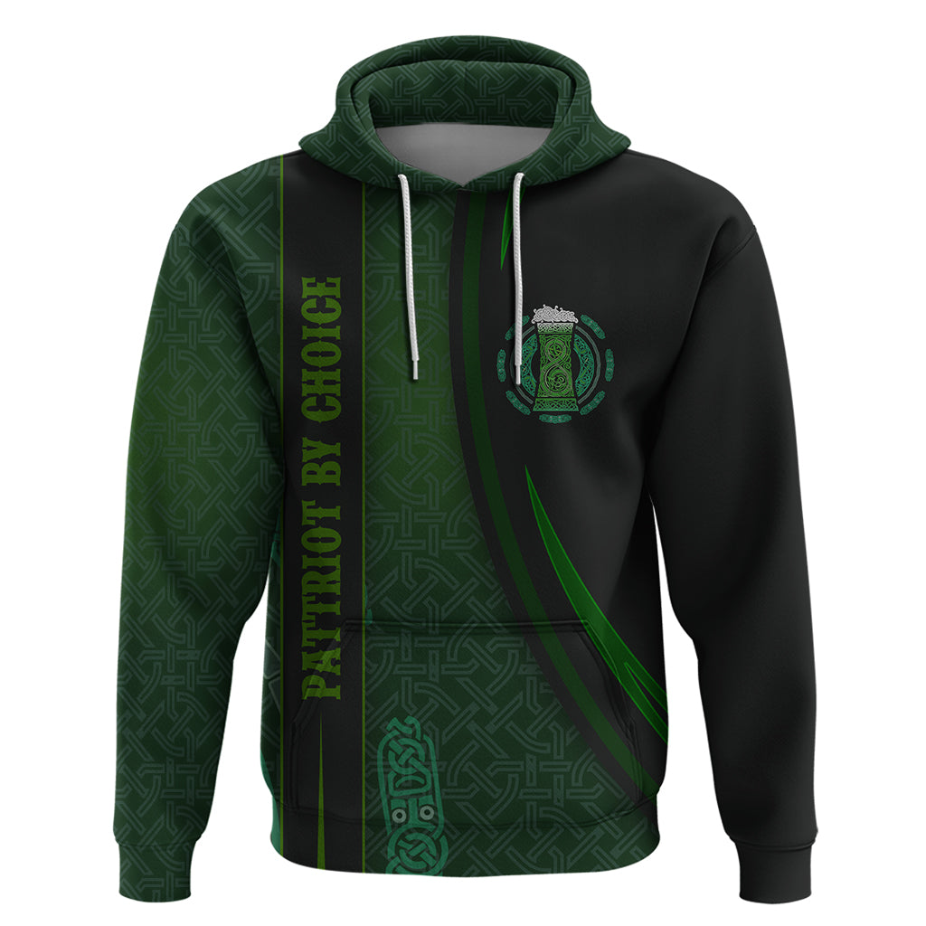 Beer Cup Pattern And Celtic Circle Green Zip Hoodie - Wonder Print Shop