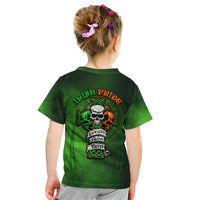 Irish Pride - Skull Cross Mix Kid T Shirt - Wonder Print Shop