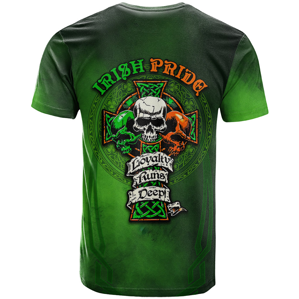 Irish Pride - Skull Cross Mix T Shirt - Wonder Print Shop