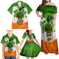 The Irish Man Family Matching Off Shoulder Maxi Dress and Hawaiian Shirt - Wonder Print Shop
