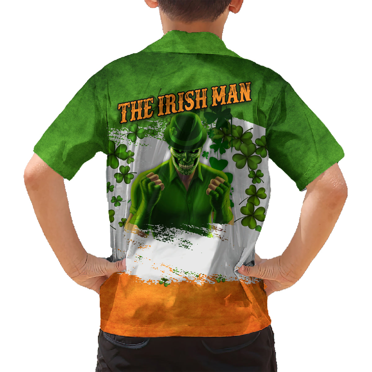 The Irish Man Family Matching Short Sleeve Bodycon Dress and Hawaiian Shirt - Wonder Print Shop