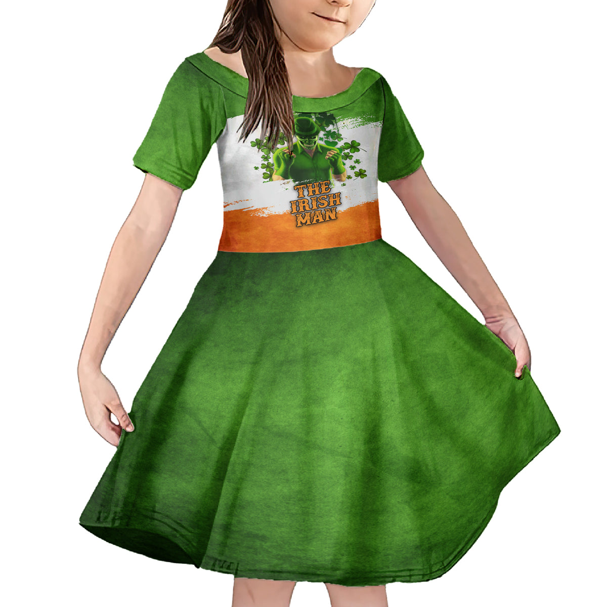 The Irish Man Family Matching Short Sleeve Bodycon Dress and Hawaiian Shirt - Wonder Print Shop