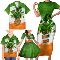 The Irish Man Family Matching Short Sleeve Bodycon Dress and Hawaiian Shirt - Wonder Print Shop