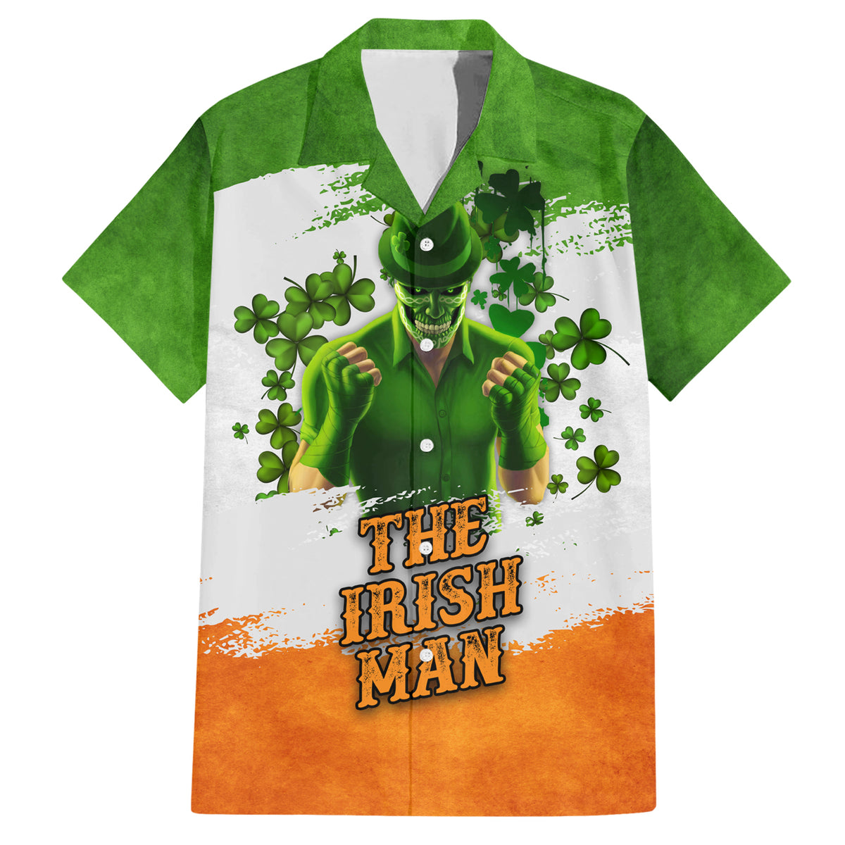 The Irish Man Family Matching Short Sleeve Bodycon Dress and Hawaiian Shirt - Wonder Print Shop