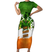 The Irish Man Family Matching Short Sleeve Bodycon Dress and Hawaiian Shirt - Wonder Print Shop