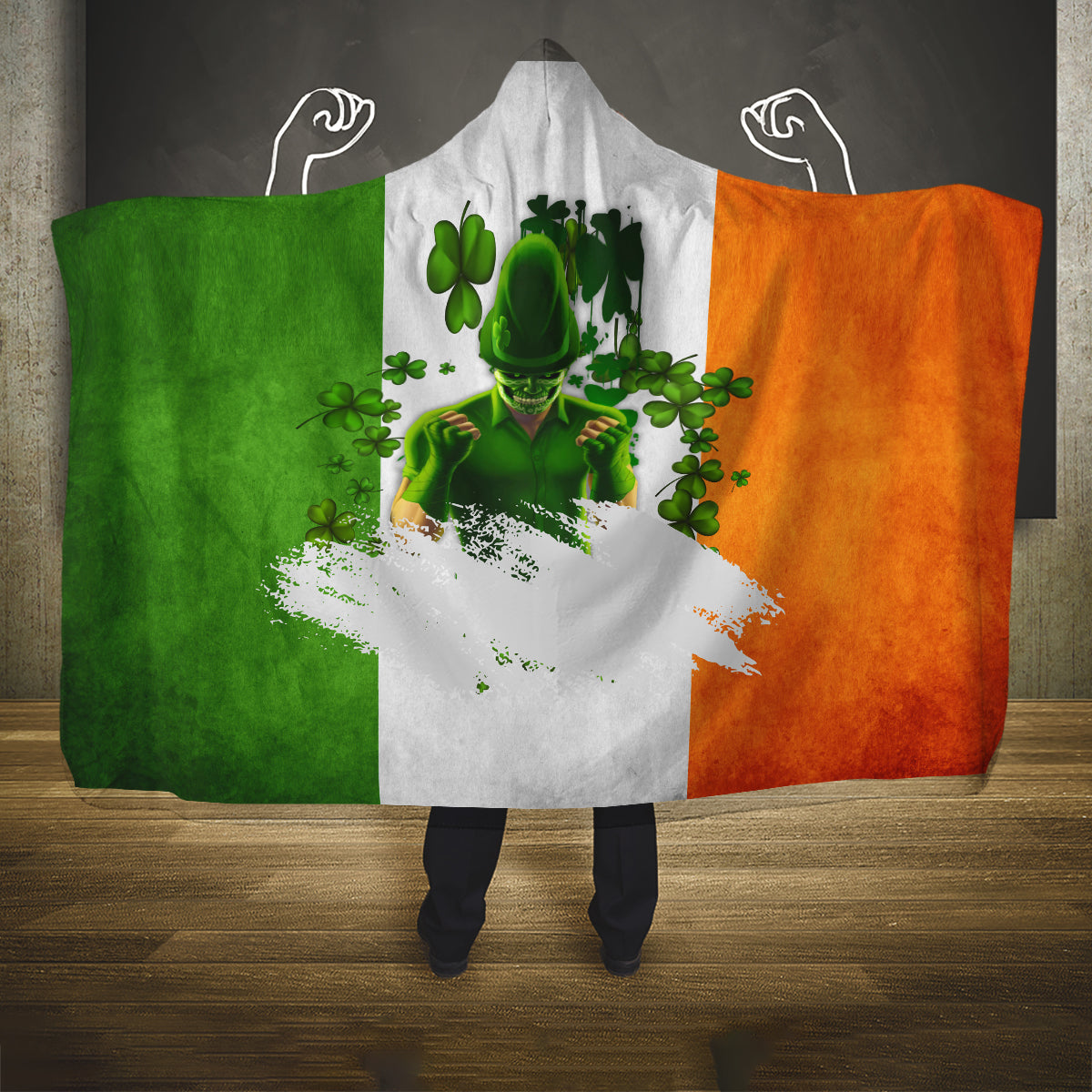 The Irish Man Hooded Blanket