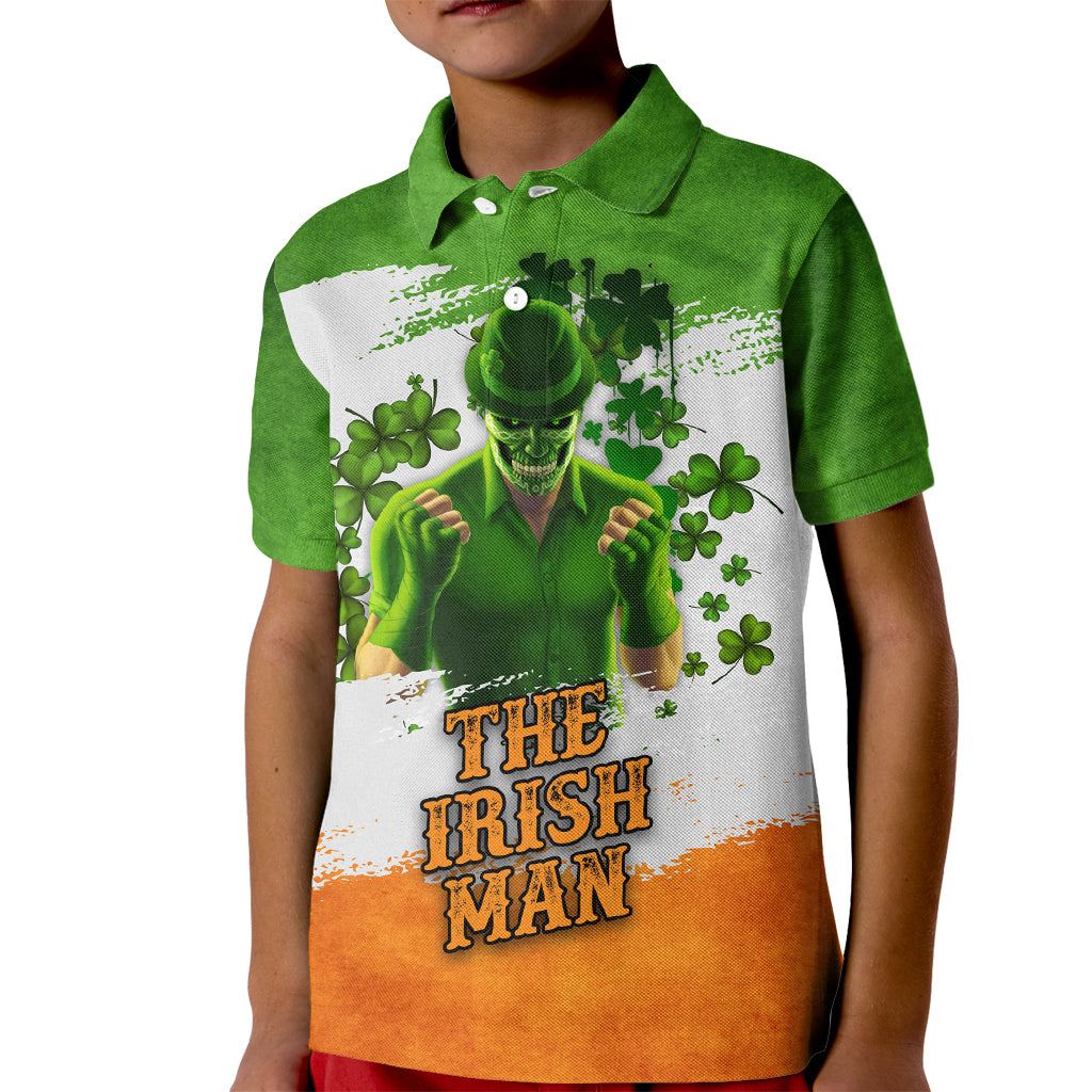 The Irish Man Kid Polo Shirt - Wonder Print Shop