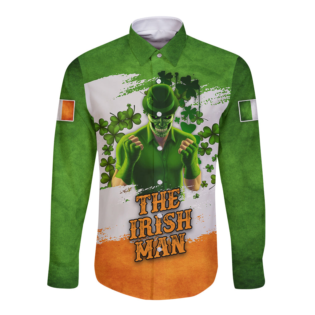 The Irish Man Long Sleeve Button Shirt - Wonder Print Shop