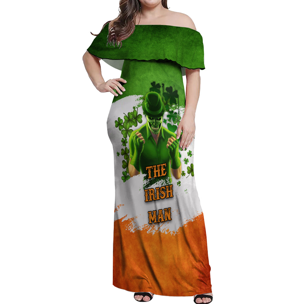 The Irish Man Off Shoulder Maxi Dress - Wonder Print Shop