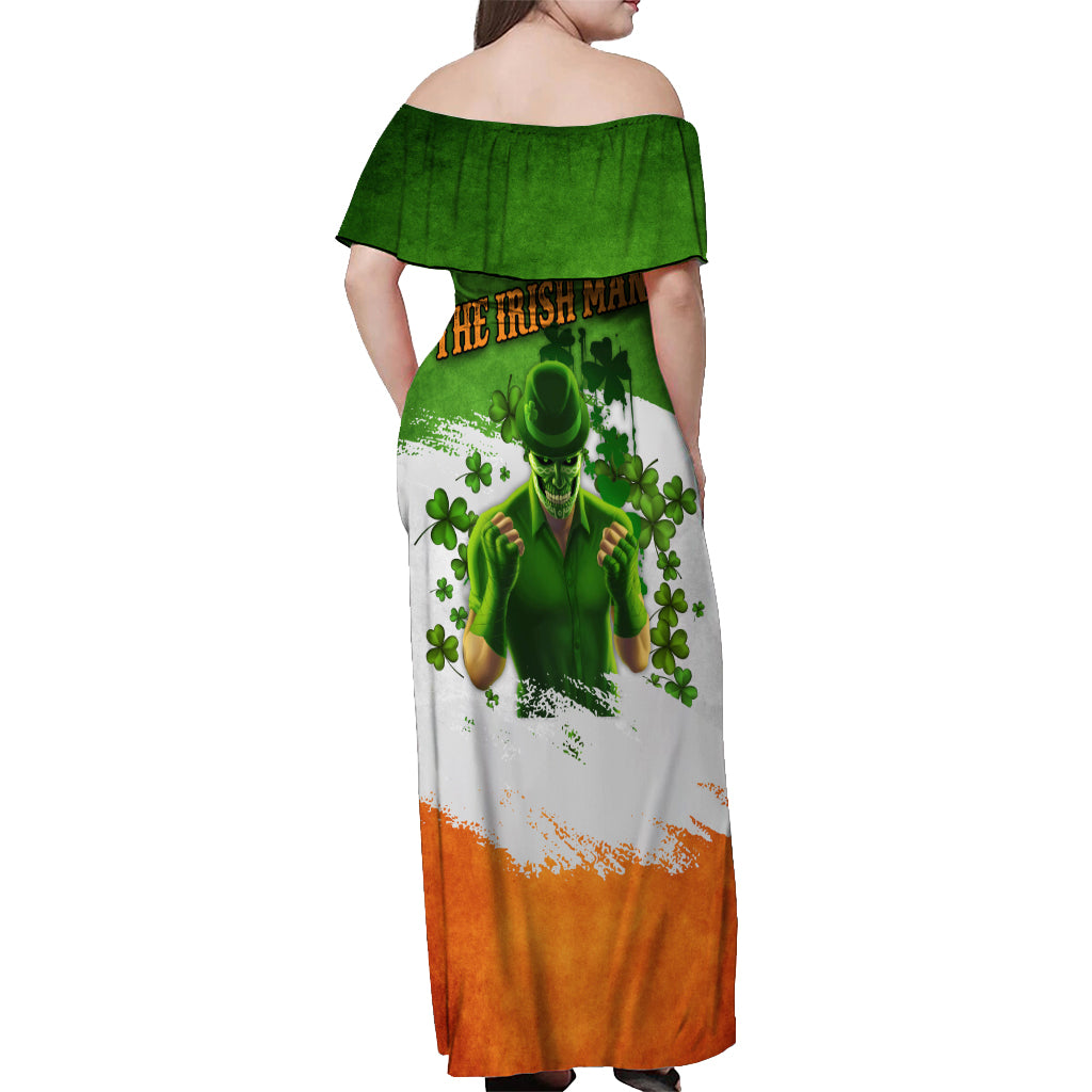 The Irish Man Off Shoulder Maxi Dress - Wonder Print Shop