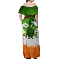 The Irish Man Off Shoulder Maxi Dress - Wonder Print Shop