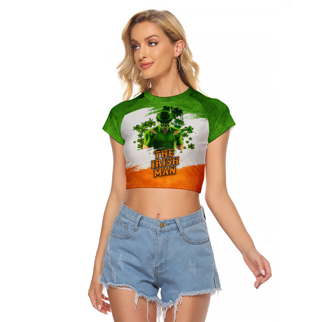 The Irish Man Raglan Cropped T Shirt - Wonder Print Shop