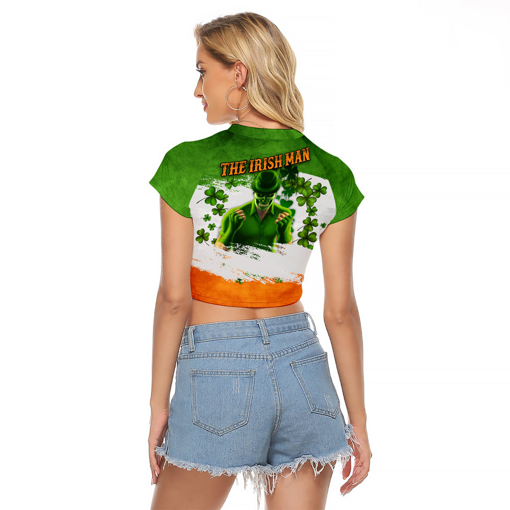 The Irish Man Raglan Cropped T Shirt - Wonder Print Shop