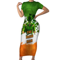 The Irish Man Short Sleeve Bodycon Dress - Wonder Print Shop