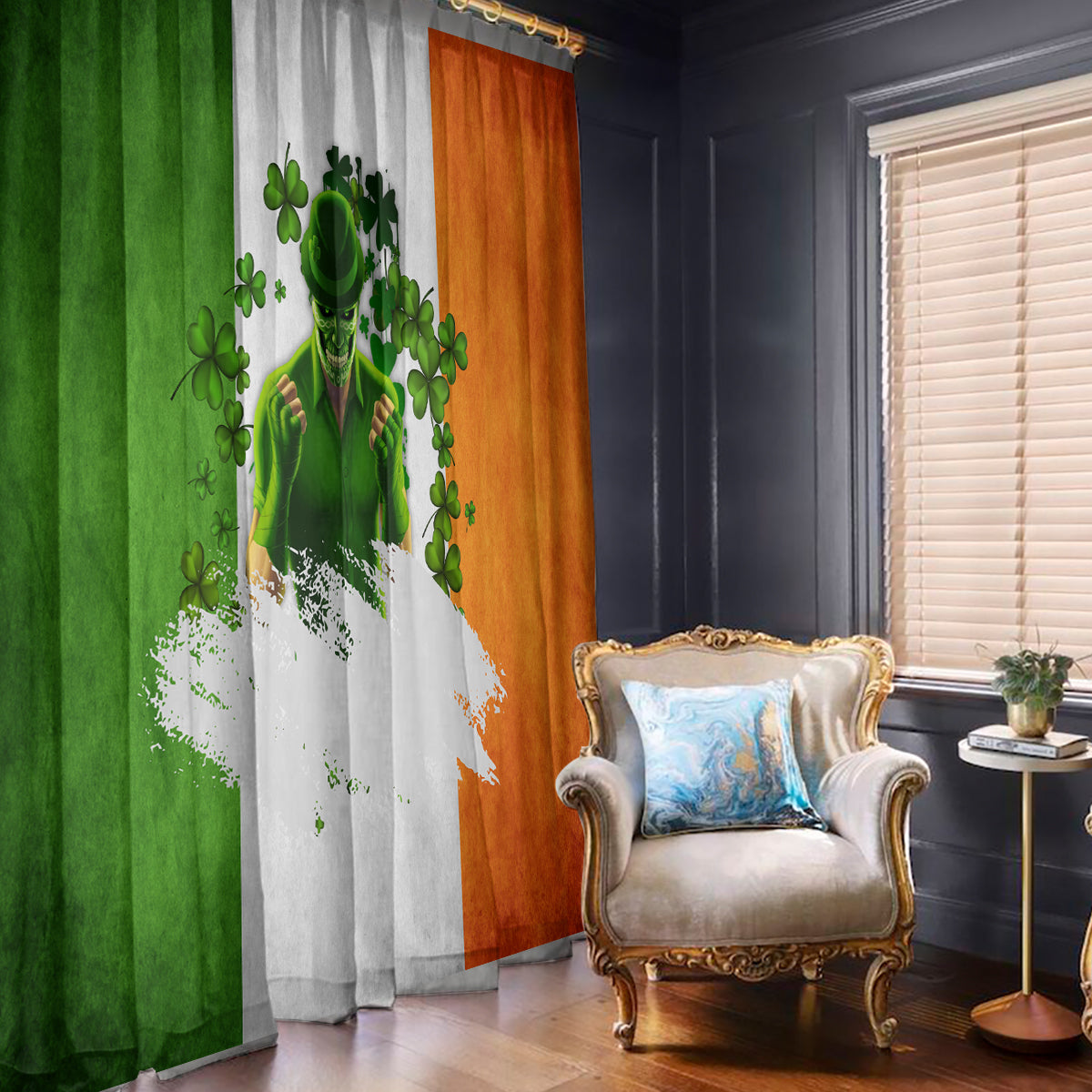 The Irish Man Window Curtain - Wonder Print Shop