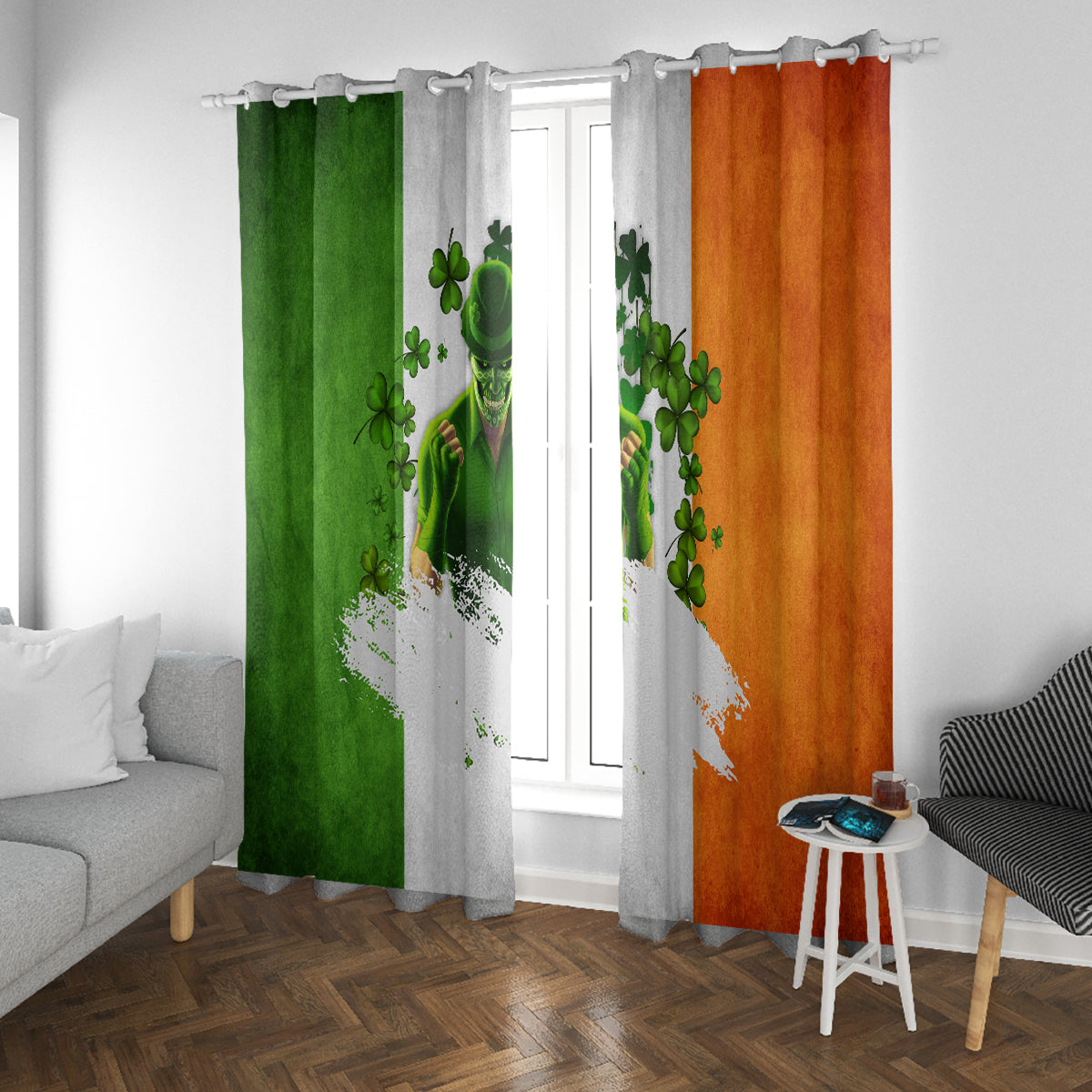 The Irish Man Window Curtain - Wonder Print Shop