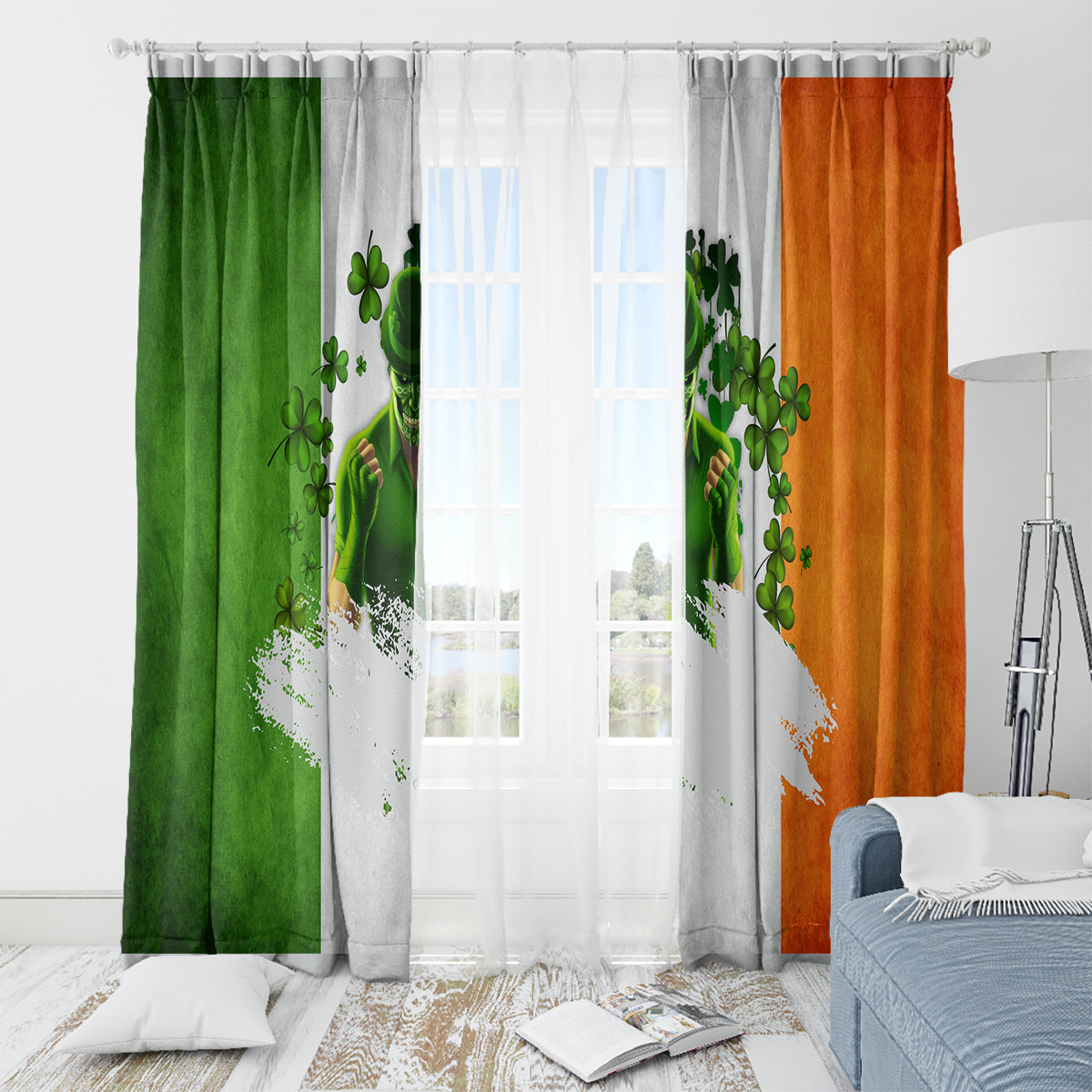 The Irish Man Window Curtain - Wonder Print Shop