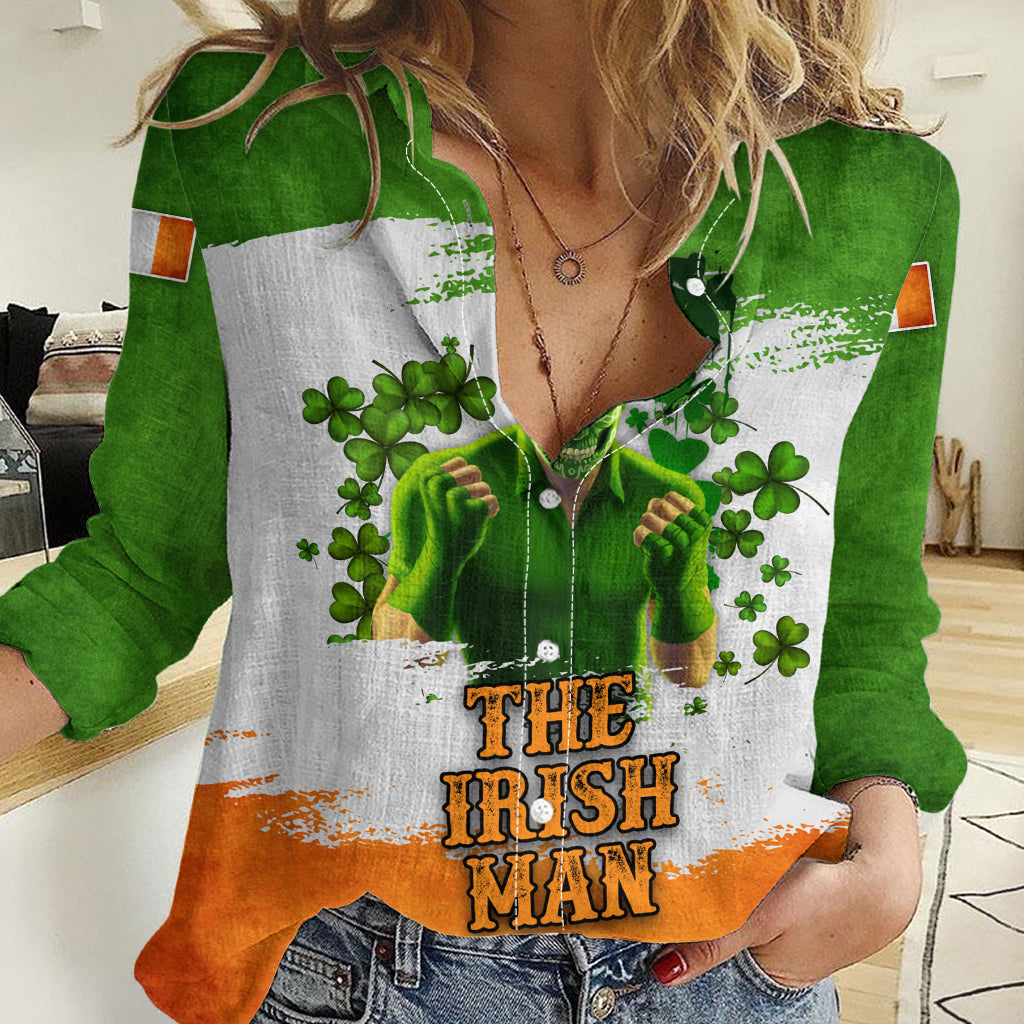 The Irish Man Women Casual Shirt - Wonder Print Shop