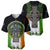 Irish Cross Mix With Shamrock Floral And Flag Baseball Jersey - Wonder Print Shop
