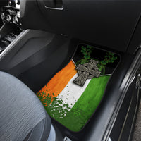 Irish Cross Mix With Shamrock Floral And Flag Car Mats - Wonder Print Shop