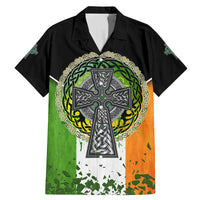 Irish Cross Mix With Shamrock Floral And Flag Family Matching Mermaid Dress and Hawaiian Shirt - Wonder Print Shop