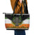 Irish Cross Mix With Shamrock Floral And Flag Leather Tote Bag - Wonder Print Shop