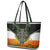 Irish Cross Mix With Shamrock Floral And Flag Leather Tote Bag - Wonder Print Shop