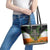 Irish Cross Mix With Shamrock Floral And Flag Leather Tote Bag - Wonder Print Shop