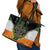 Irish Cross Mix With Shamrock Floral And Flag Leather Tote Bag - Wonder Print Shop