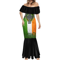 Irish Cross Mix With Shamrock Floral And Flag Mermaid Dress - Wonder Print Shop