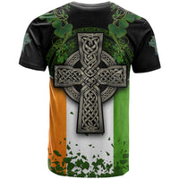 Irish Cross Mix With Shamrock Floral And Flag T Shirt - Wonder Print Shop