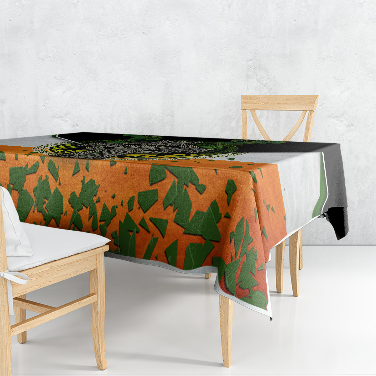Irish Cross Mix With Shamrock Floral And Flag Tablecloth - Wonder Print Shop
