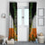 Irish Cross Mix With Shamrock Floral And Flag Window Curtain - Wonder Print Shop