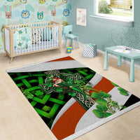 Patrick Day - Irish Cross - Lucky Girl Area Rug - Wonder Print Shop