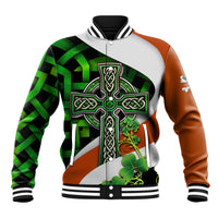 Patrick Day - Irish Cross - Lucky Girl Baseball Jacket - Wonder Print Shop