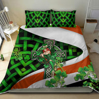 Patrick Day - Irish Cross - Lucky Girl Bedding Set - Wonder Print Shop