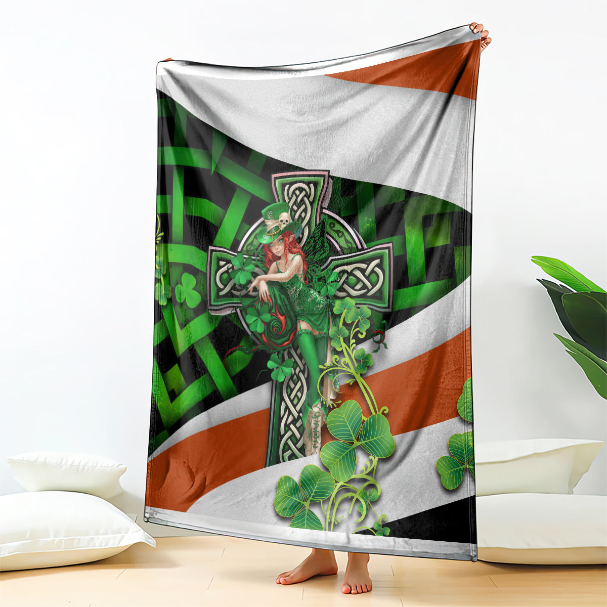 Patrick Day - Irish Cross - Lucky Girl Blanket