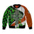 Patrick Day - Irish Cross - Lucky Girl Bomber Jacket - Wonder Print Shop