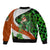 Patrick Day - Irish Cross - Lucky Girl Bomber Jacket - Wonder Print Shop
