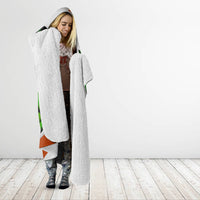 Patrick Day - Irish Cross - Lucky Girl Hooded Blanket