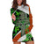 Patrick Day - Irish Cross - Lucky Girl Hoodie Dress - Wonder Print Shop