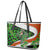 Patrick Day - Irish Cross - Lucky Girl Leather Tote Bag - Wonder Print Shop