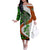 Patrick Day - Irish Cross - Lucky Girl Off The Shoulder Long Sleeve Dress - Wonder Print Shop