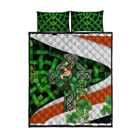 Patrick Day - Irish Cross - Lucky Girl Quilt Bed Set - Wonder Print Shop