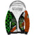 Patrick Day - Irish Cross - Lucky Girl Sherpa Hoodie - Wonder Print Shop