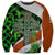 Patrick Day - Irish Cross - Lucky Girl Sweatshirt - Wonder Print Shop