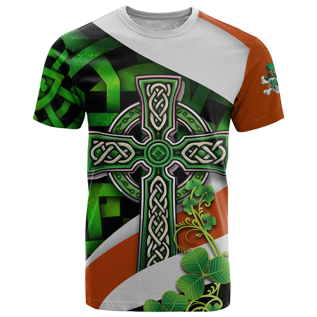 Patrick Day - Irish Cross - Lucky Girl T Shirt - Wonder Print Shop