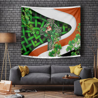Patrick Day - Irish Cross - Lucky Girl Tapestry - Wonder Print Shop